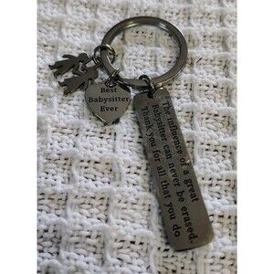 Best Babysitter Ever Keychain Birthday Gifts For Women Unique Thank You Gifts